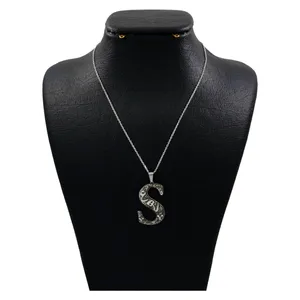 گردنبند نقره زنانه دلی جم طرح S کد D 681