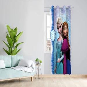 پرده مدل السا و آنا مخمل پانچی کد 1225 سایز 140x280 سانتی متر
