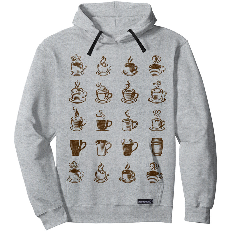 هودی مردانه 27 مدل Cups of Coffee کد MH682