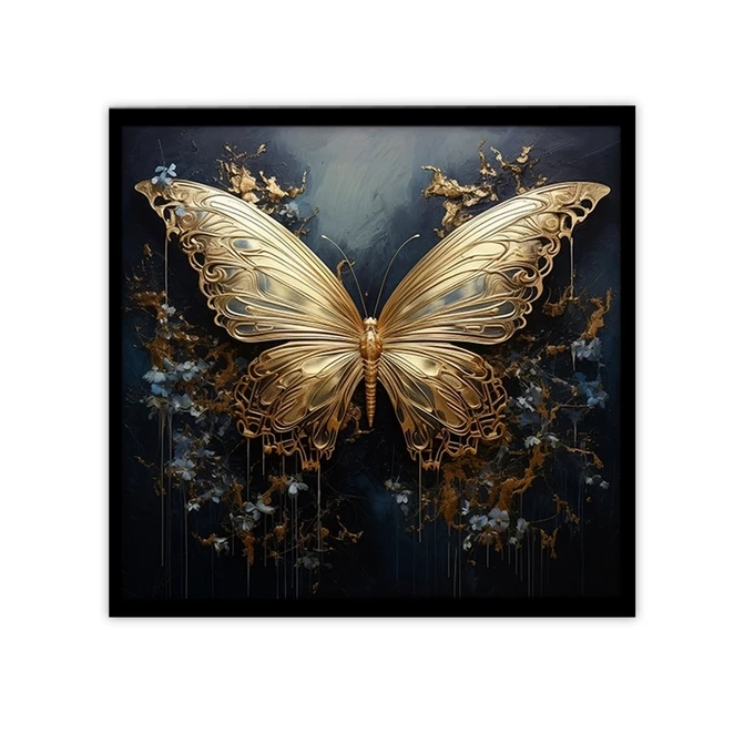تابلو نوری بکلیت طرح دکوراتیو پروانه مدل B-MID-19313