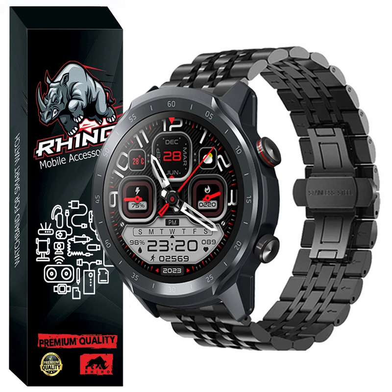 بند راینو مدل 7Bead مناسب برای ساعت هوشمند میبرو Mibro Watch A2