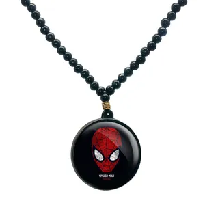 گردنبند پرمانه طرح مرد عنکبوتی کد pmd.7861 مدل دو طرفه