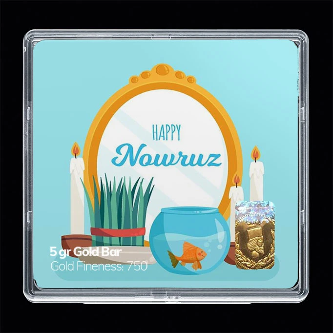 سکه گرمی طلا 18 عیار مدوپد مدل نوروز و سال نو کد SG11533 