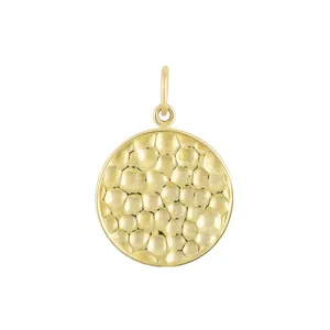 آویز گردنبند طلا 18 عیار زنانه طلا و جواهر درریس مدل دایره 