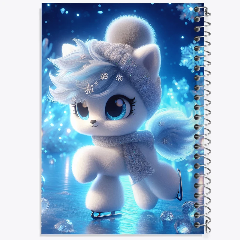 دفتر شطرنجی 50 برگ خندالو طرح اسب کیوت کد F5500