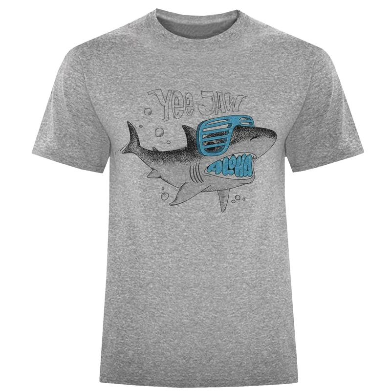 تی شرت آستین کوتاه مردانه مدل کوسه عینکی F1195