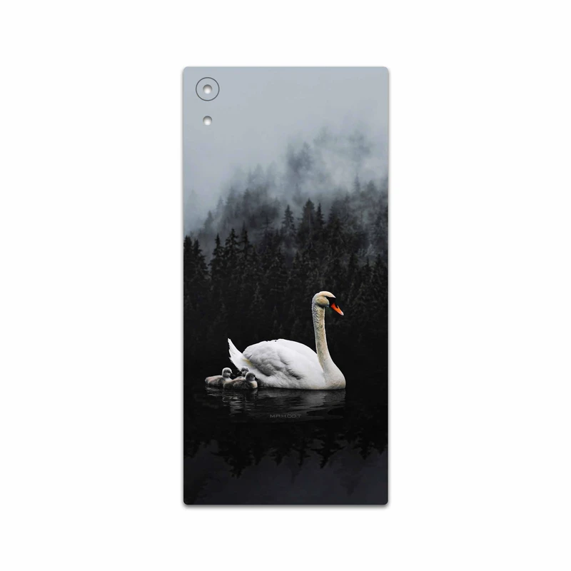 برچسب پوششی ماهوت مدل Swan Lake مناسب برای گوشی موبایل سونی Xperia XA1 Ultra