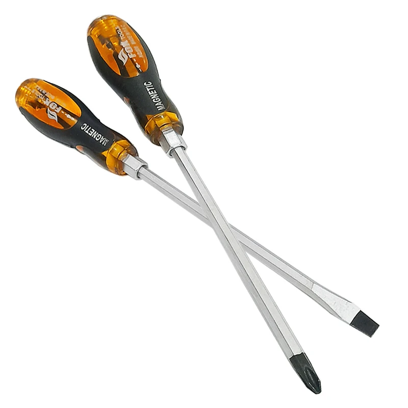 پیچ گوشتی چهارسو و دوسو ضربه خور فاکس مدل arya - 110 مجموعه دوعددی 