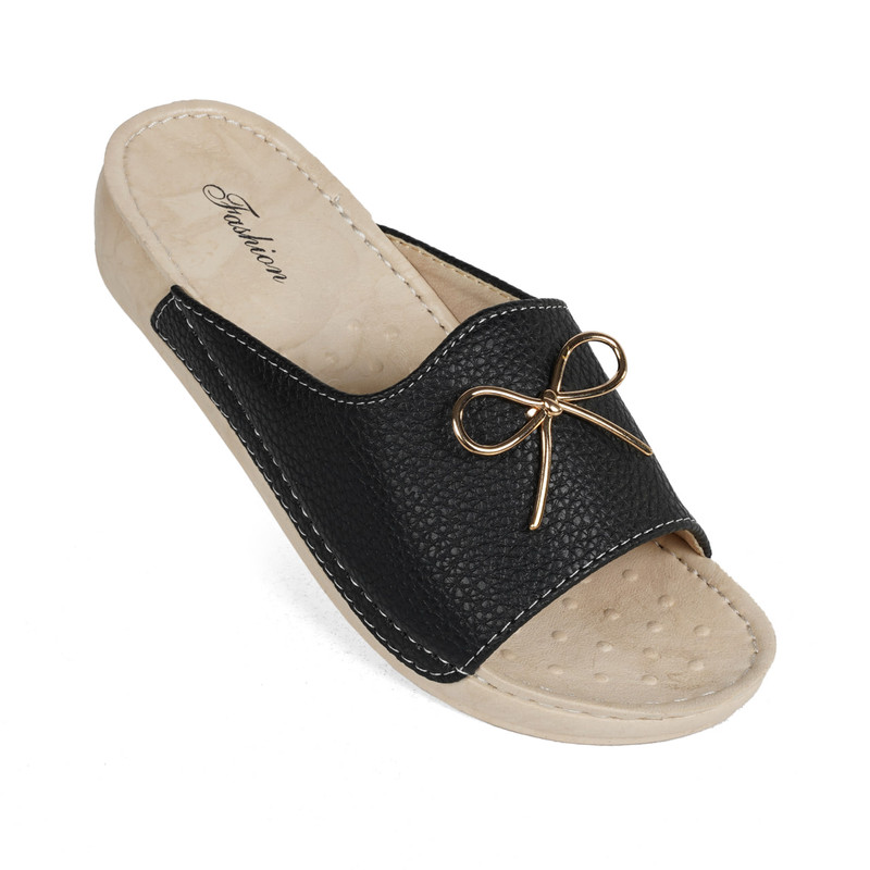 دمپایی زنانه نیکتا مدل L32 رنگ مشکی