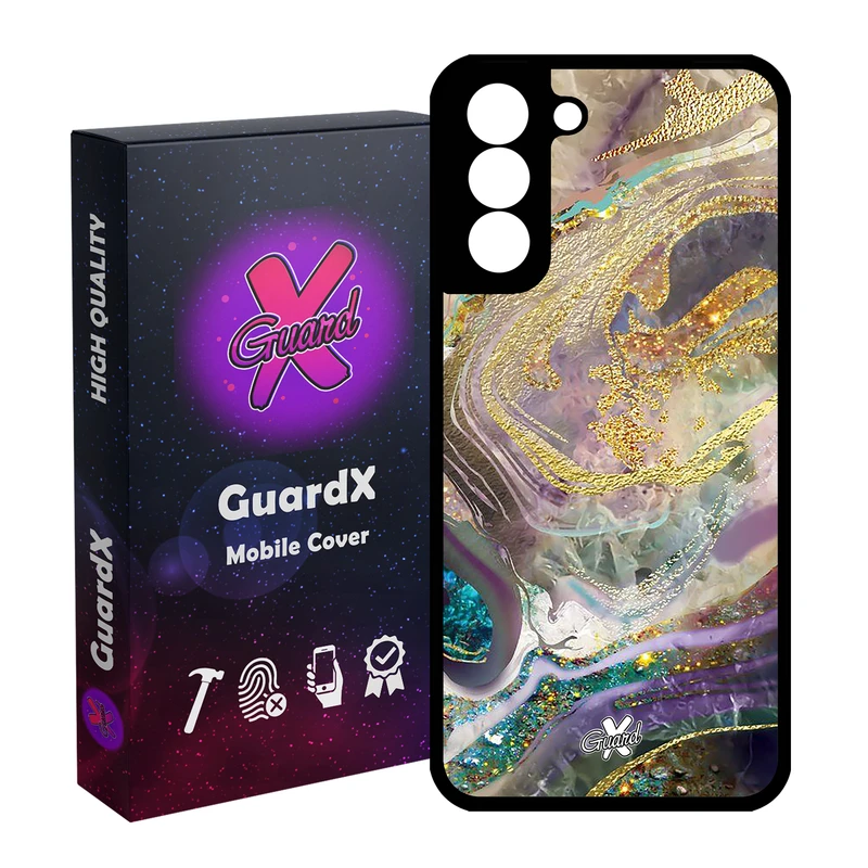 کاور گارد ایکس طرح ماربل مدل Glass10295 مناسب برای گوشی موبایل سامسونگ Galaxy S21 FE