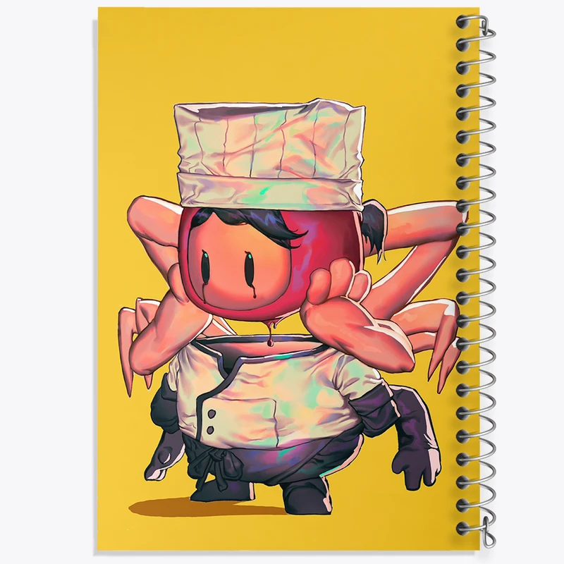 دفتر شطرنجی 50 برگ خندالو مدل بازی فال گایز (Fall Guys) کد 32790