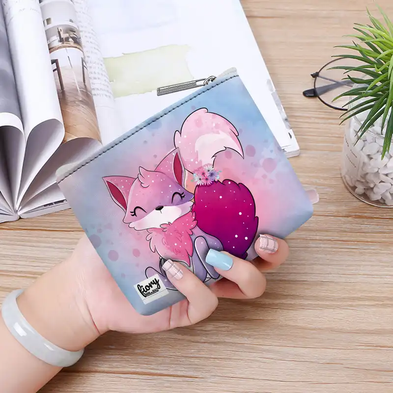 کیف پول فیوری مدل روباه طرح کیوت کد 2273