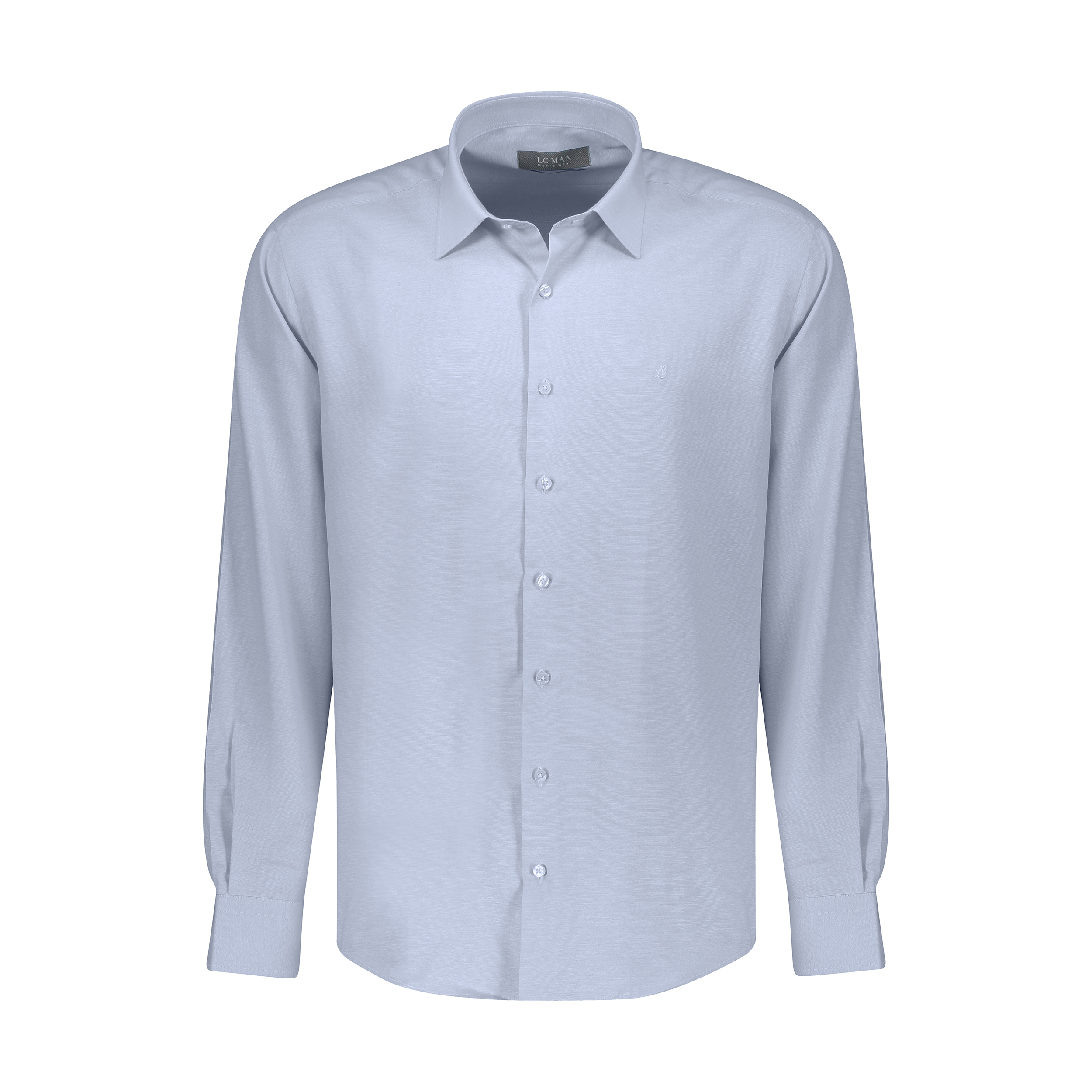 پیراهن آستین بلند مردانه ال سی من مدل 02181319-blue 147