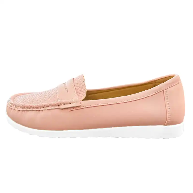 کفش کالج زنانه مکس مدل  Textured Slip-On Moccasins