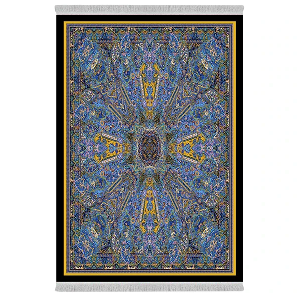 فرش پارچه‌ای دفه مدل فرشینه طرح مدرن کد 10090