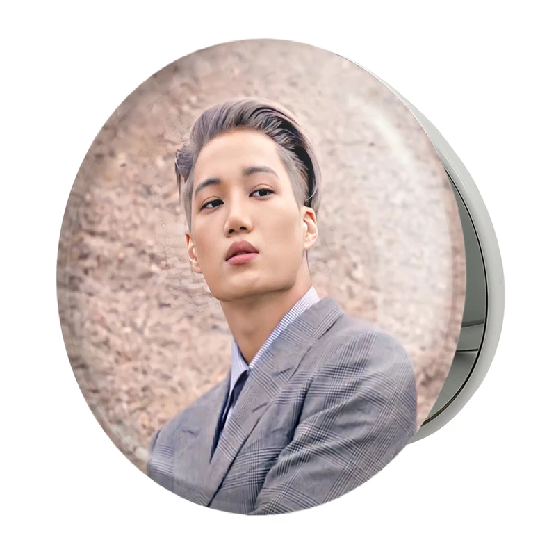 آینه جیبی خندالو طرح کای گروه اکسو EXO مدل تاشو کد 13389 