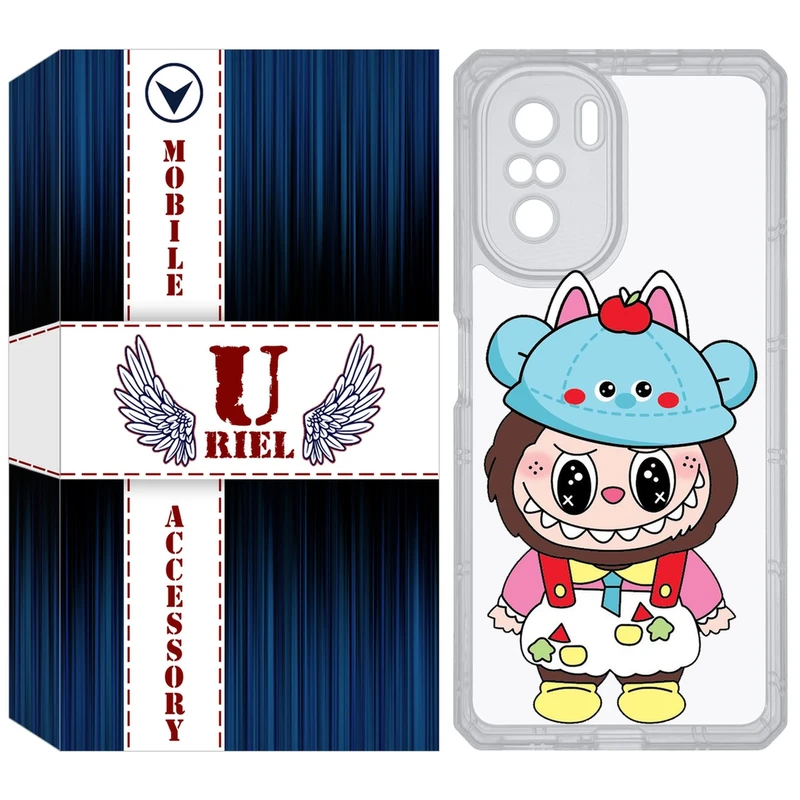 کاور یوریل مدل Clear کد 123 طرح لبوبو مناسب برای گوشی موبایل شیائومی Poco F3 / Redmi K40 / Mi 11i