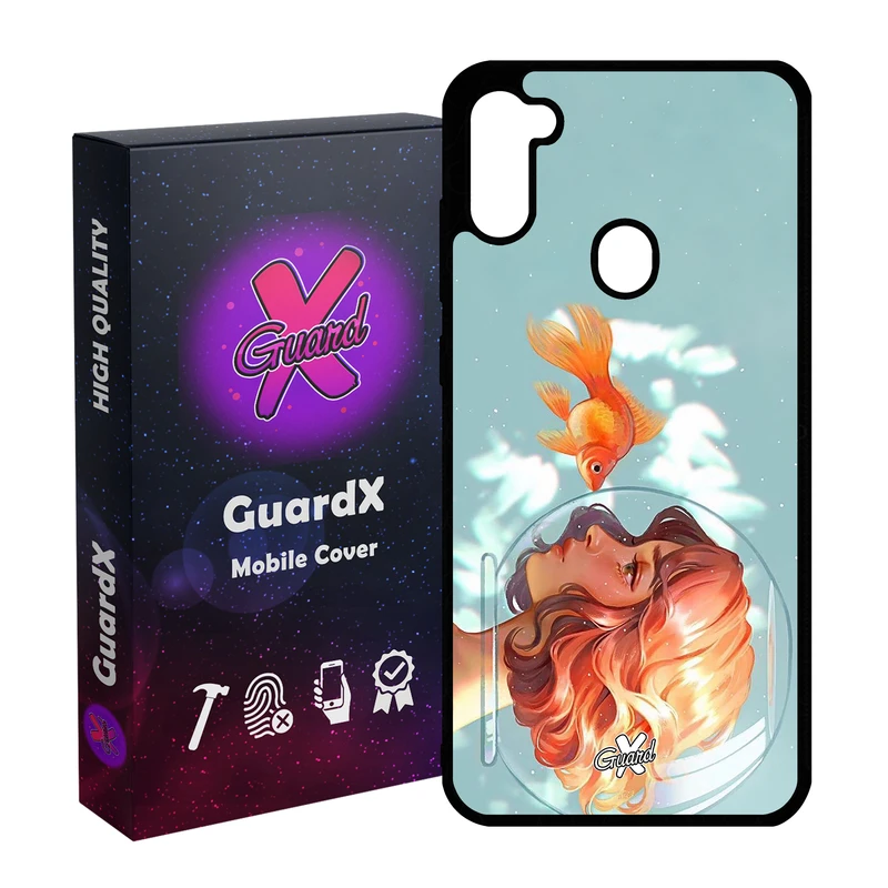 کاور گارد ایکس طرح Girl مدل Glass10020 مناسب برای گوشی موبایل سامسونگ Galaxy A11 / M11