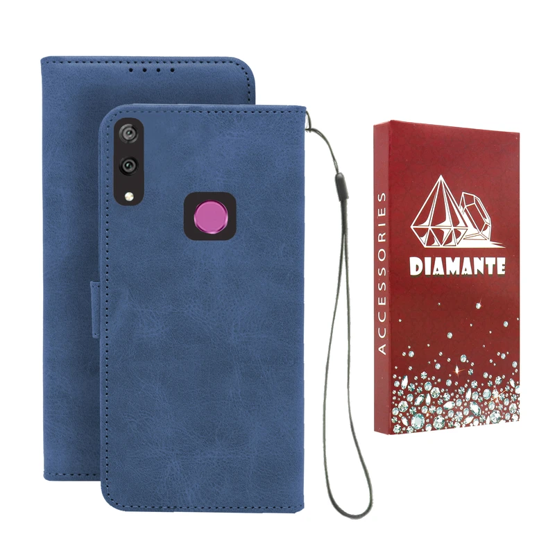  کیف کلاسوری دیامانته مدل Bandaviz Rd مناسب برای گوشی موبایل هواوی Y7 2019 / Y7 Prime 2019 به همراه بند آویز