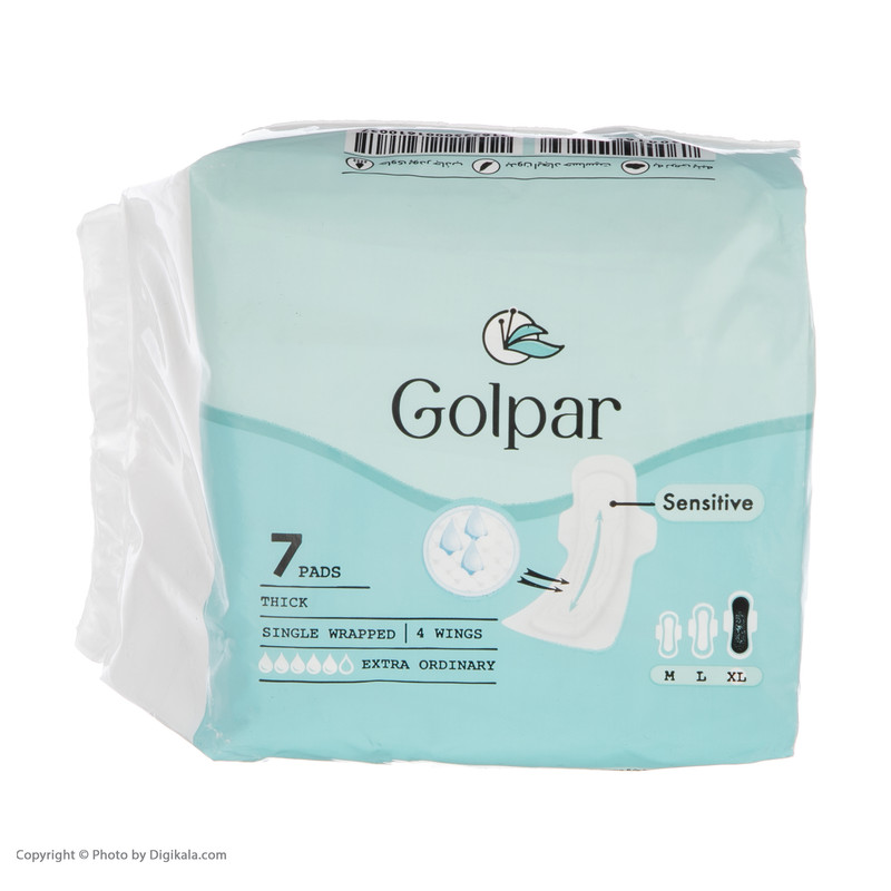 نوار بهداشتی گل پر مدل Sensitive بسته 7 عددی