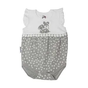 بادی دخترانه آدمک مدل خرگوش و گل کد 02