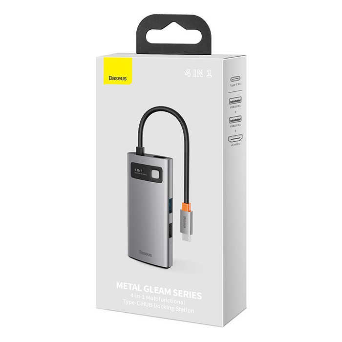 هاب 4 پورت USB-C باسئوس CAHUB-CY0G 3