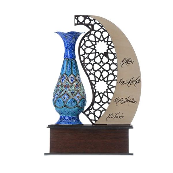 تندیس میناکاری هنرلوکس مدل مهر و ماه تندیس میناکاری هنرلوکس مدل مهر و ماه