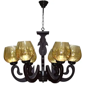  لوستر شش شعله چشمه نور کد G706/6-BR