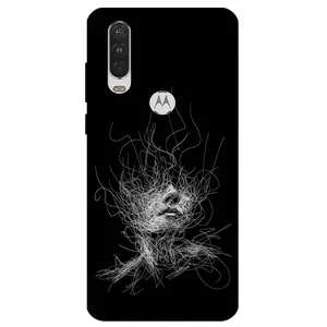 Megafone Face Sketch 7423 Cover For Motorola Moto One Action
