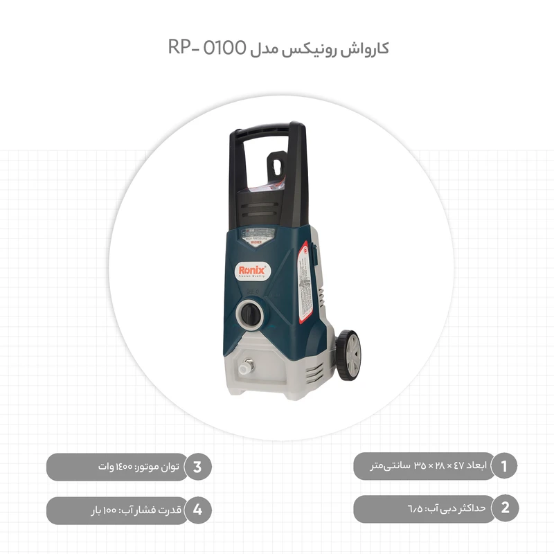 کارواش رونیکس مدل RP-0100 عکس شماره 2