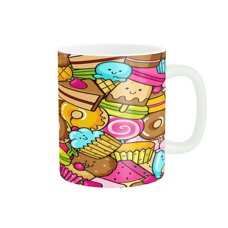 ماگ پاد آفرین مدل فانتزی طرح کارتونی بستنی خوشمزه کد p12119