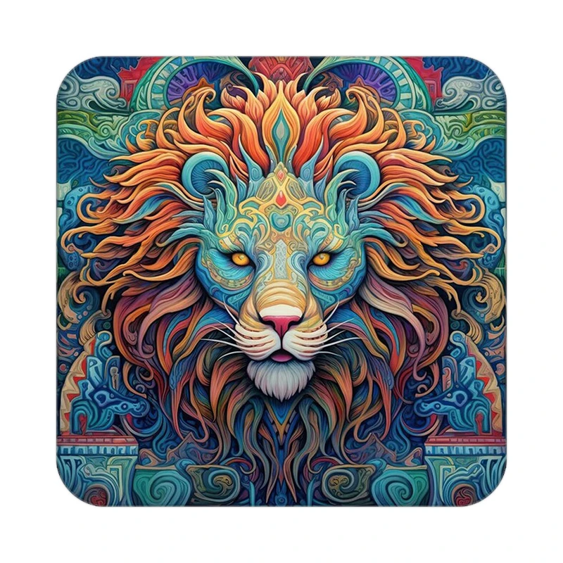 زیر لیوانی کاکتی طرح حیوانات رنگی مدل mp26397