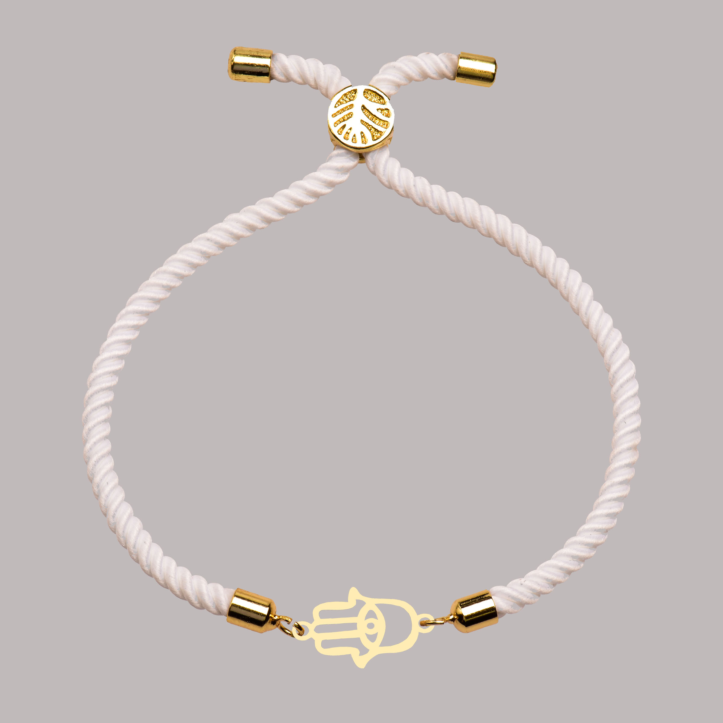 دستبند طلا 18 عیار زنانه کرابو طرح دست هما مدل Kr102239