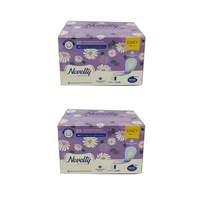 پد بهداشتی ناولتی مدل COTTON FEEL مجموعه 2 عددی پد بهداشتی ناولتی مدل COTTON FEEL مجموعه 2 عددی