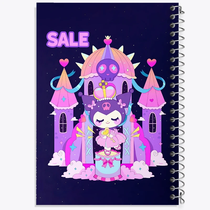 دفتر مشق 100 برگ خندالو طرح کرومی (Kuromi) کد N4216