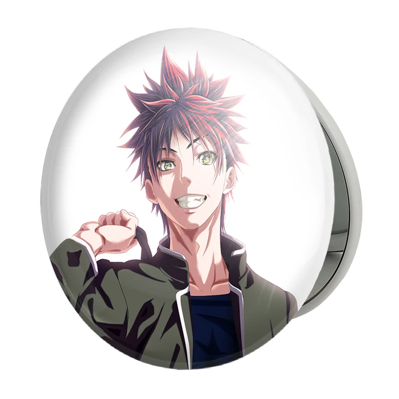 آینه جیبی خندالو طرح سوما انیمه جنگ غذاها Food Wars مدل تاشو کد 17005 
