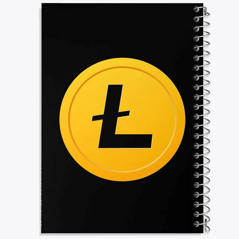 دفتر لیست خرید 50 برگ خندالو طرح ارز دیجیتال لایت کوین کد 10905