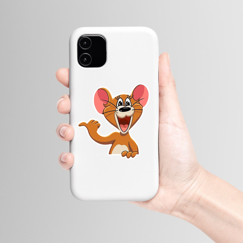 استیکر لپ تاپ و موبایل بووم طرح جری کد mr35 