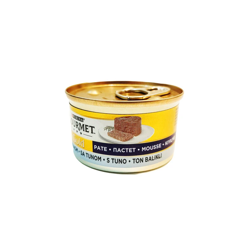 کنسرو گربه گورمت مدل ماهی وزن 85 گرم بسته 4 عددی