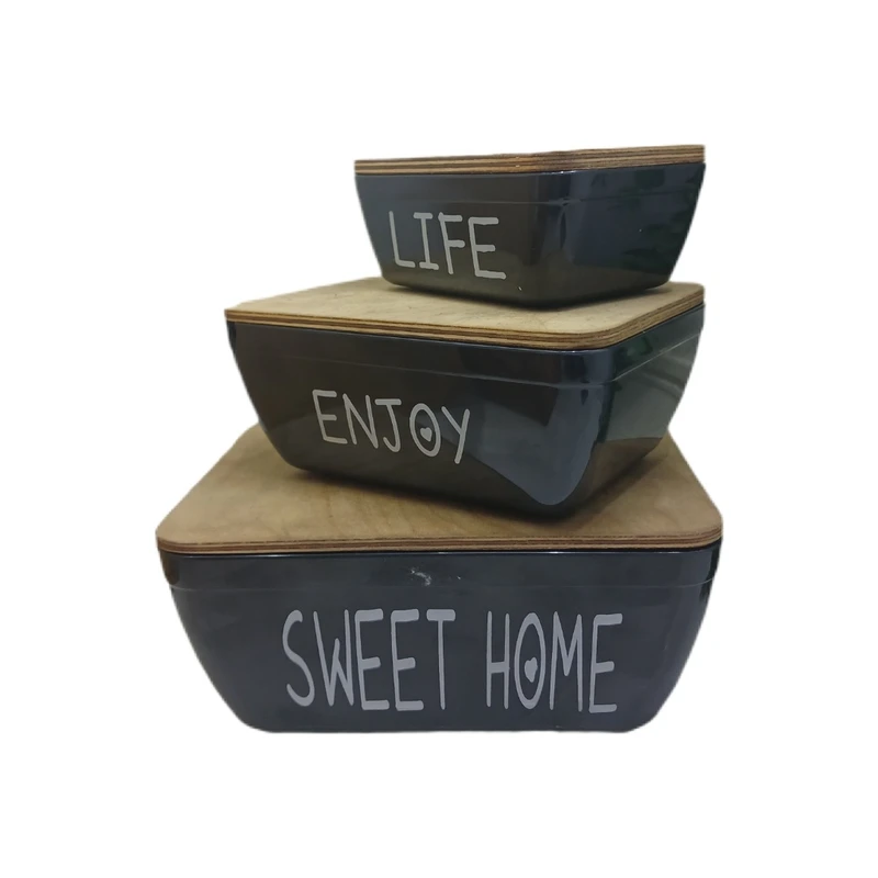 ظرف نگهدارنده مدل بیسکوییت خوری الوان هوفیلوس مجموعه 3 عددی 