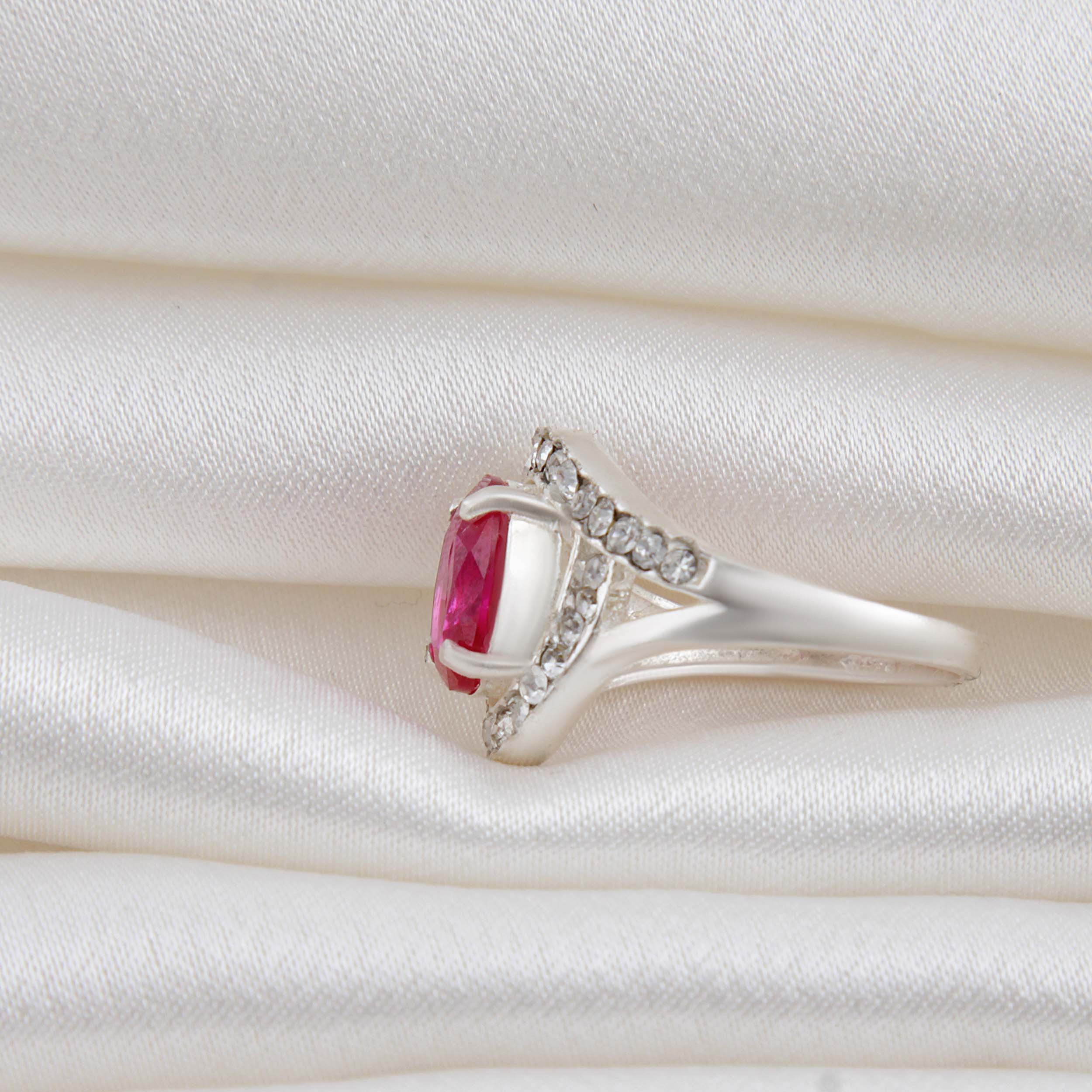 انگشتر نقره زنانه بازرگانی میلادی مدل سنگ کوارتز نگین برلیان بدون ریزش کد AW_669