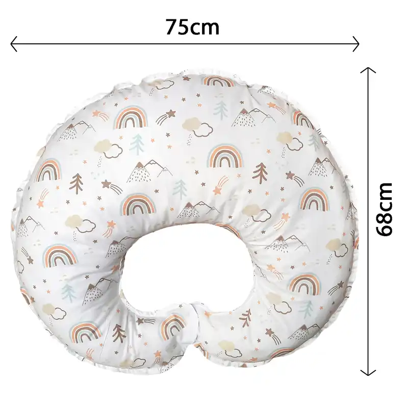 بالش شیردهی طرح رنگین کمان