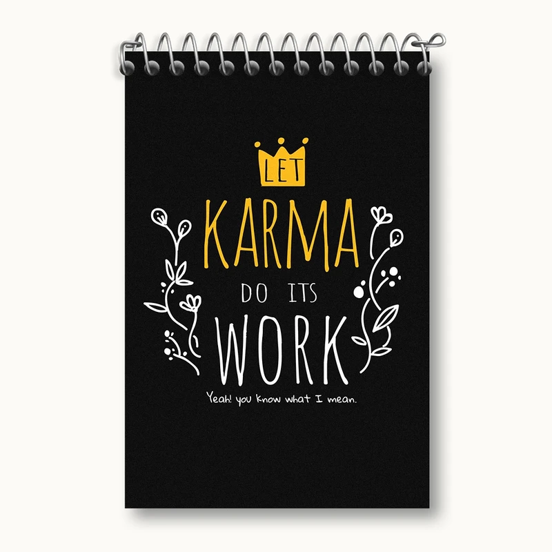 دفتر یادداشت 50 برگ خندالو مدل کارما کد F1471