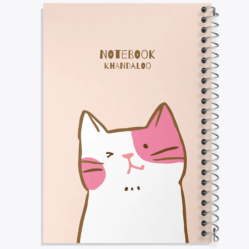 دفتر شطرنجی 50 برگ خندالو مدل گربه کیوت کد N1357