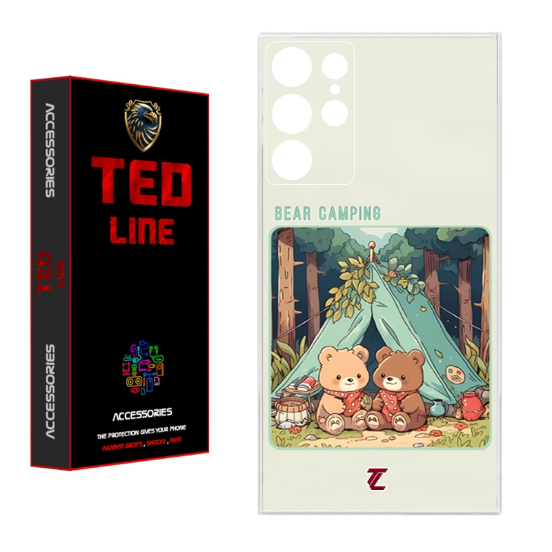 کاور تد لاین طرح خرس کد 1114 مناسب برای گوشی موبایل سامسونگ Galaxy S21 Ultra