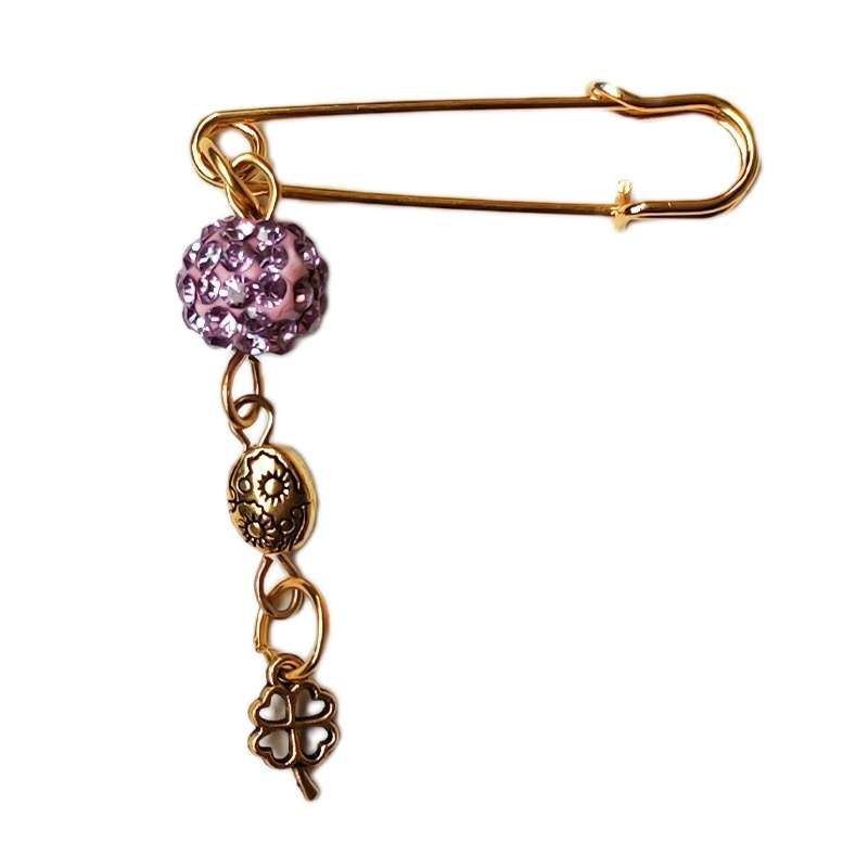 سنجاق سینه زنانه مدل شبدر