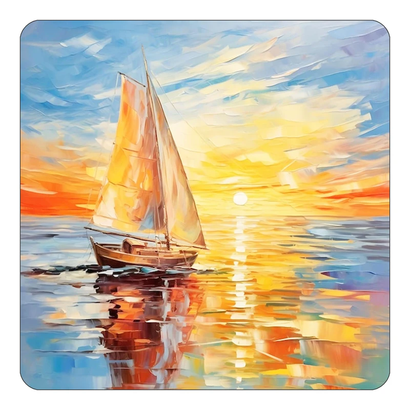 مگنت کاکتی طرح نقاشی رنگ روغن مدل mp73079