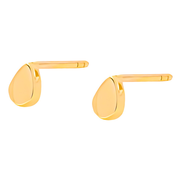 گوشواره میخی طلا 18 عیار زنانه وی گالری مدل اشک کد E0163