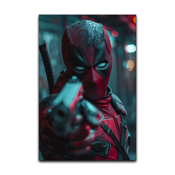 تابلو شاسی گوفی مدل سوپر هیرو طرح ددپول کد DeadPool GUN258