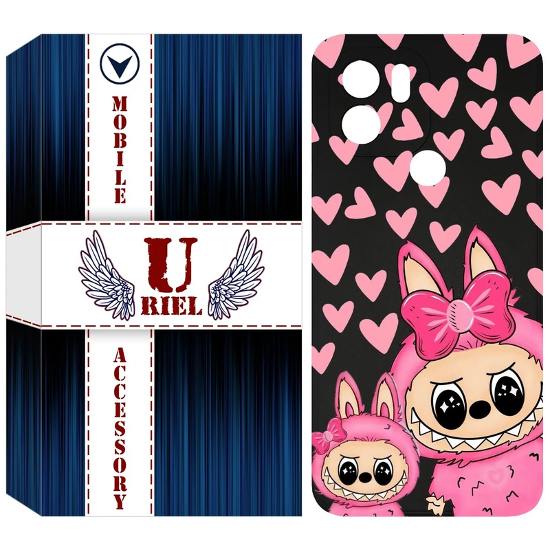 کاور یوریل مدل KSH کد 105 طرح عروسک لبوبو مناسب برای گوشی موبایل شیائومی Redmi A1 Plus / A2 Plus / Poco C50